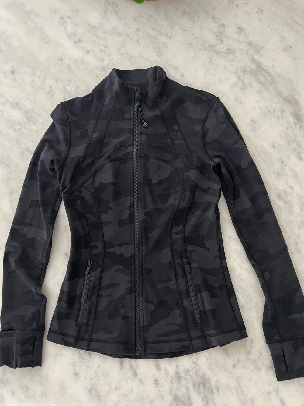 lululemon Women's Black Camo Zip-Up Jacket